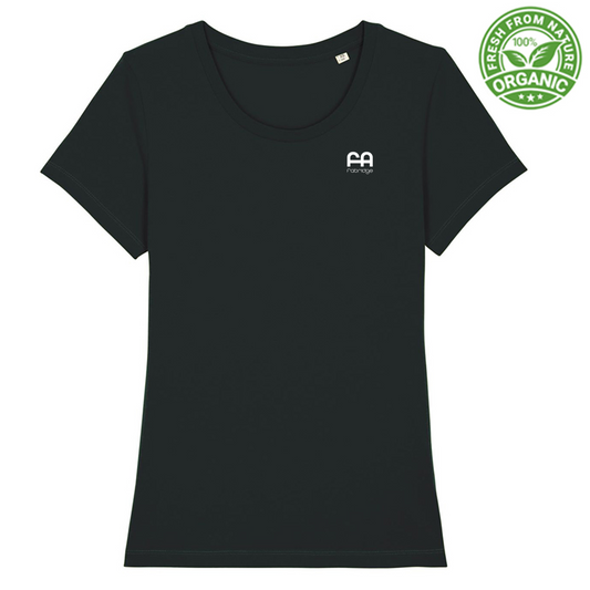 T-shirt Premium Donna - Cotone Biologico - "Sustainability isn’t just a Trend" - Colori Scuri - Doppia Stampa