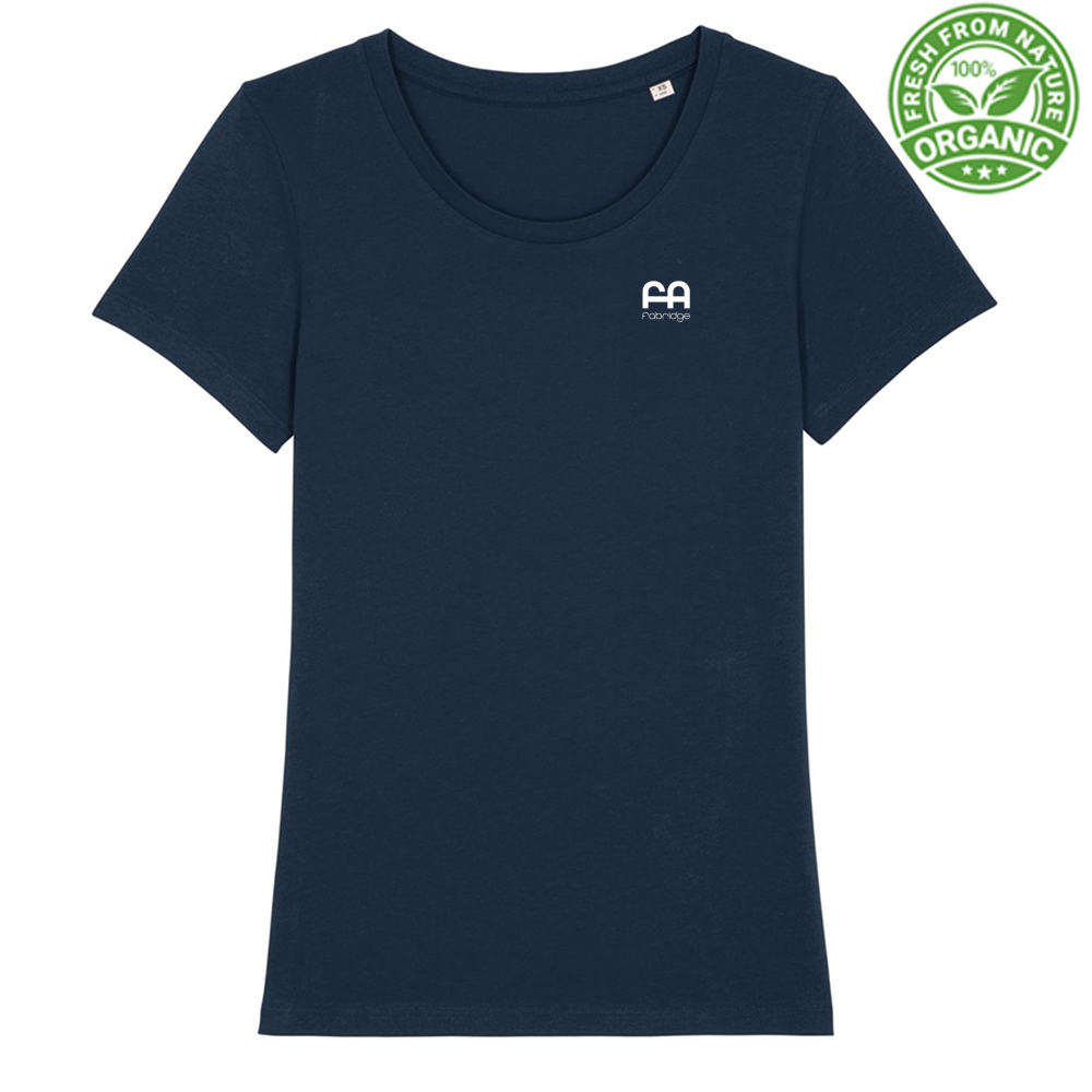 T-shirt Premium Donna - Cotone Biologico - "Sustainability isn’t just a Trend" - Colori Scuri - Doppia Stampa