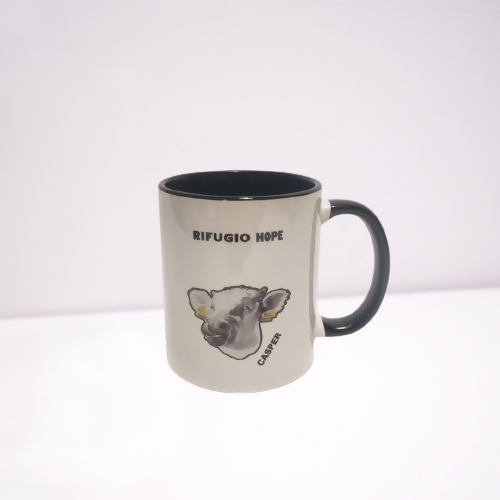 Tazza Colazione Ceramica Manico Interno Colorato - Design Accattivante - Rifugio Hope | AFFILIAZON